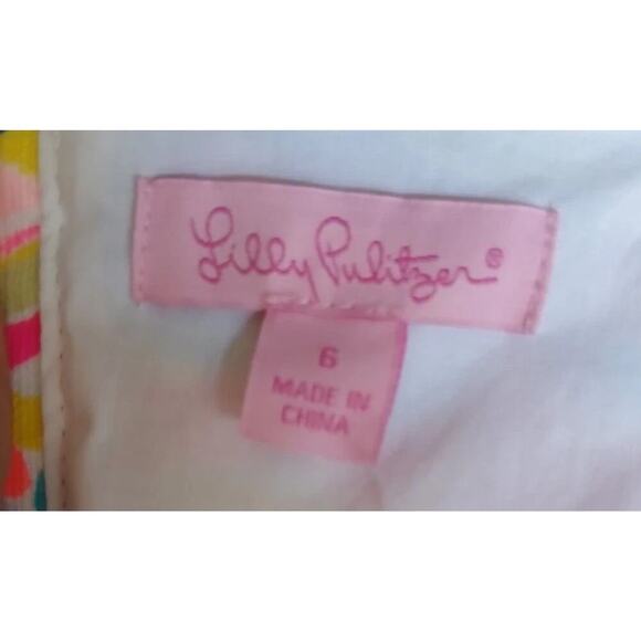 NWT Lilly Pulitzer Shelli sleeveless shift dress 6 back tie Dancing on the Deck - Picture 6 of 10